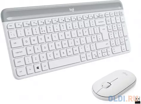 LOGITECH Slim Wireless Keyboard and Mouse Combo MK470 - OFFWHITE - RUS - 2.4GHZ - INTNL