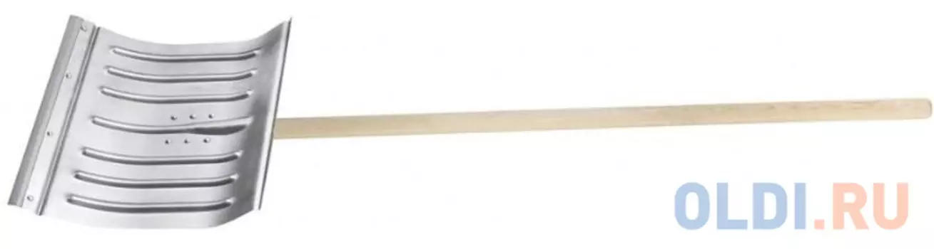 Лопата снеговая 430х370х0,8мм,с черенком(цинк) Россия// Сибртех