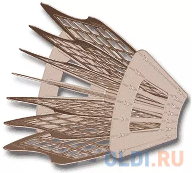 Лоток для бумаг BRAUBERG-SMART, 7-ми секционный, сетчатый, тонированный, 230467