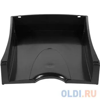 Лоток для бумаг горизонтальный LUX, черный IT808Bk