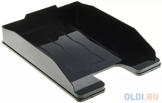 Лоток для бумаг ЭКСПЕРТ, горизонтальный, черный