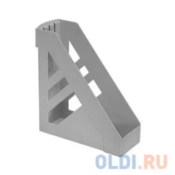 Лоток для бумаг СТАММ УЛЬТРА, вертикальный, серый ЛТ01