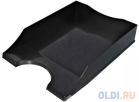 Лоток для бумаг СТАНДАРТ, горизонтальный, черный