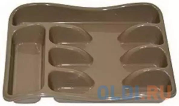 ЛОТОК ДЛЯ СТОЛОВЫХ ПРИБОРОВ 33*26*5,5 СМ (КАПУЧИНО) (1/30) "ВИОЛЕТ"