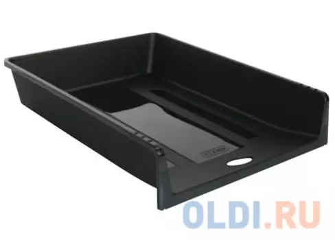 Лоток горизонтальный для бумаг СТАММ "1 в 1", черный, ЛТ152