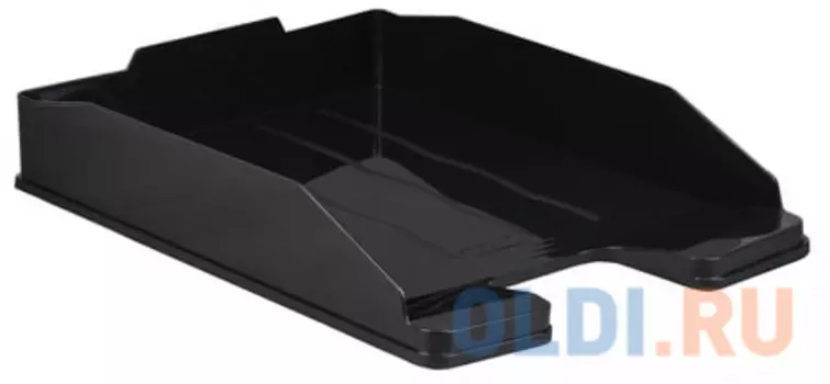 Лоток горизонтальный для бумаг СТАММ "Эксперт", черный, ЛТ201