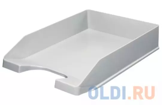 Лоток горизонтальный для бумаг СТАММ "Стандарт", серый, ЛТ21