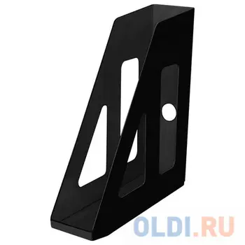 Лоток вертикальный для бумаг СТАММ "Актив", ширина 70 мм, черный, ЛТ511