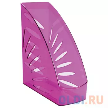 Лоток вертикальный для бумаг СТАММ "Тропик", ширина 110 мм, тонированный слива, ЛТ359