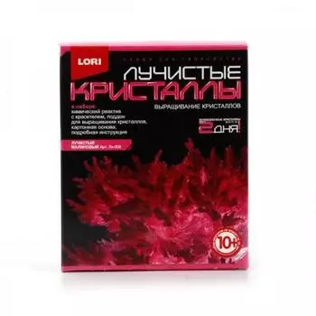 ЛУЧИСТЫЕ КРИСТАЛЛЫ "МАЛИНОВЫЙ КРИСТАЛЛ" в кор.16шт