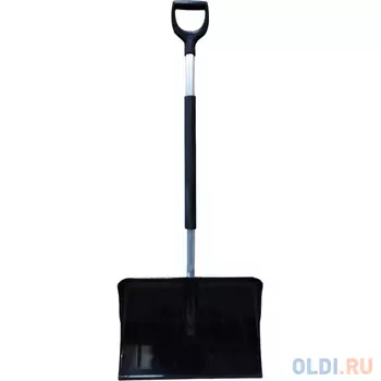 LWI Лопата снеговая скрепер поликарбонат "Богатырь" 520x375мм (черная) LWI-Л19