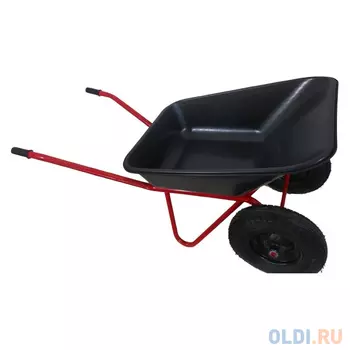 LWI Тачка строительная 120л. 250кг "Премиум" 2-х колесная полимерное корыто 120x2PROFI LWI120х2PROFI