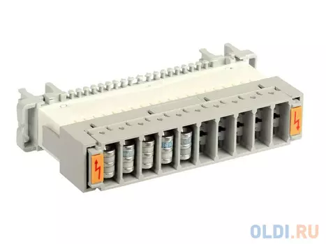 Магазин грозоразрядников ITK PLCAS-0A10P на 10 пар для защиты плинтов аналог Krone пустой