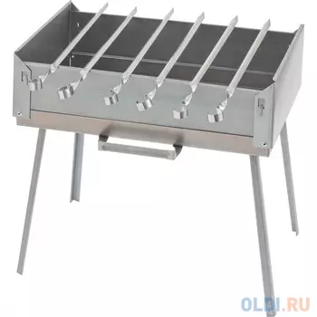 Мангал-дипломат в сумке 410x280x125, 1,5 мм, 6 шампуров в комплекте, Россия Camping// Palisad