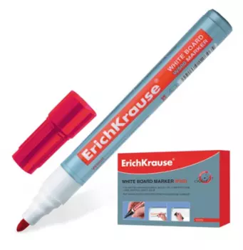 Маркер для доски Erich Krause "W500" 0,8-2,2 мм красный