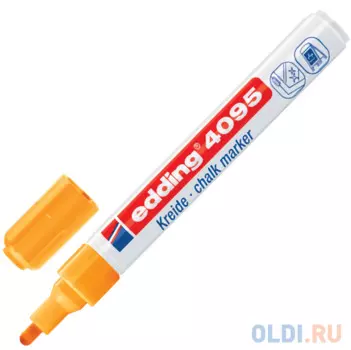 Маркер для окон и стекла Edding Маркер стираемый для окон, стекла и досок 2-3 мм оранжевый
