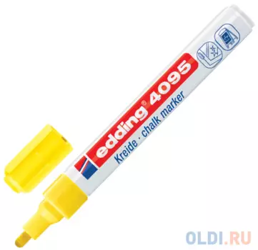 Маркер для окон и стекла Edding Маркер стираемый для окон, стекла и досок 2-3 мм желтый