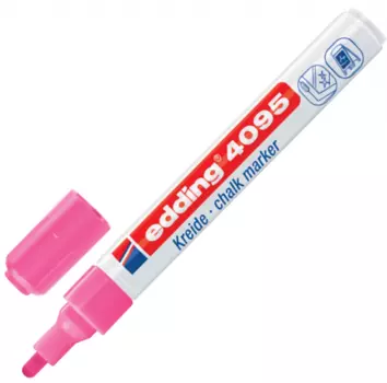 Маркер для окон и стекла Edding Маркер стираемый для окон, стекла и досок 2-3 мм розовый