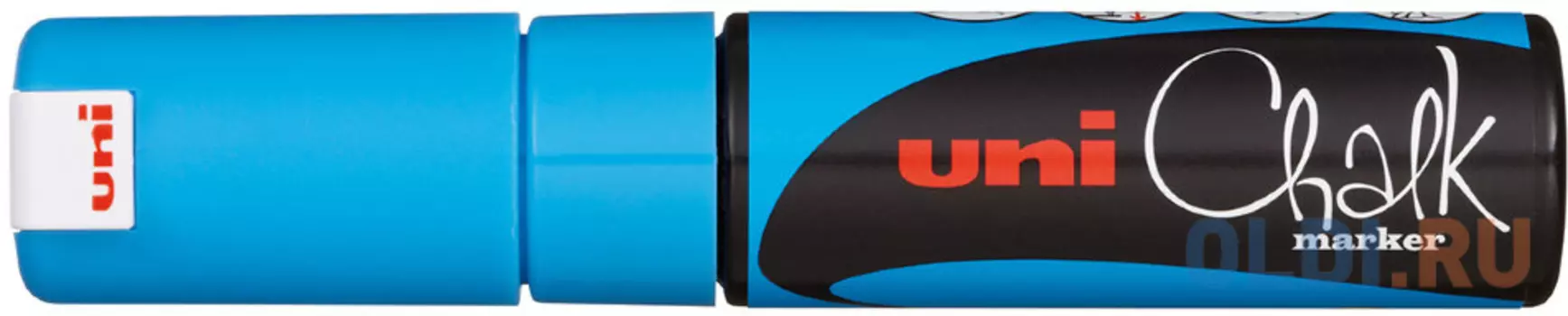 Маркер для окон и стекла UNI Chalk PWE-8K L.BLUE 8 мм синий