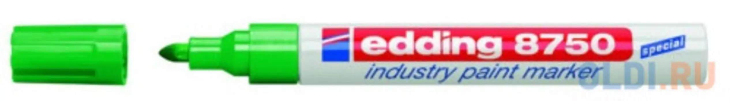 Маркер для промышленной графики, 2-4 мм, зеленый, пулевидный нак., EDDING, 8750