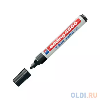 Маркер для ткани EDDING 4500, круглый наконечник 2-3 мм, черный, E-4500/1