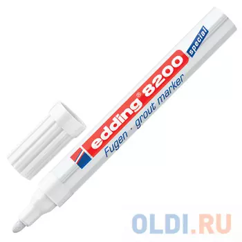 Маркер для затирки плиточных швов Edding E-8200/49 2-4 мм белый