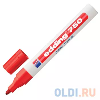 Маркер-краска лаковый Edding E-750/2 2-4 мм красный