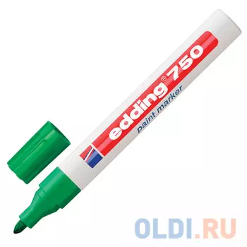 Маркер-краска лаковый Edding E-750/4 2-4 мм зеленый