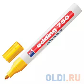 Маркер-краска лаковый Edding E-750/5 2-4 мм желтый