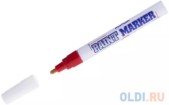 Маркер-краска лаковый MUNHWA PM-03 4 мм красный