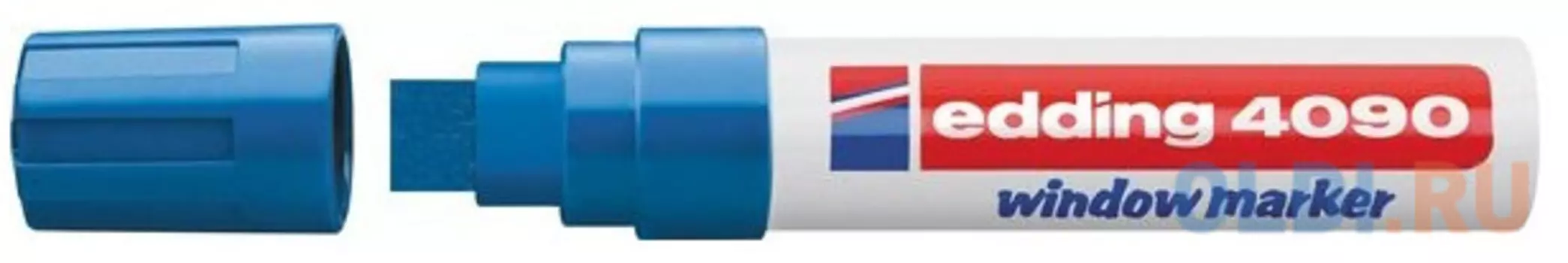 Маркер меловой, 4-15 мм, синий, клиновидный нак., EDDING, 4090