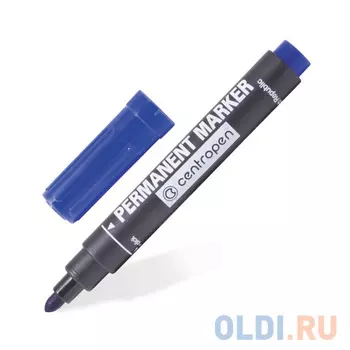 Маркер перманентный Centropen 8510/С 2.5 мм синий 8510/С