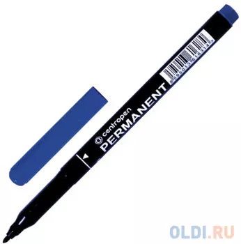 Маркер перманентный Centropen Маркер перманентный (нестираемый) 1 мм синий