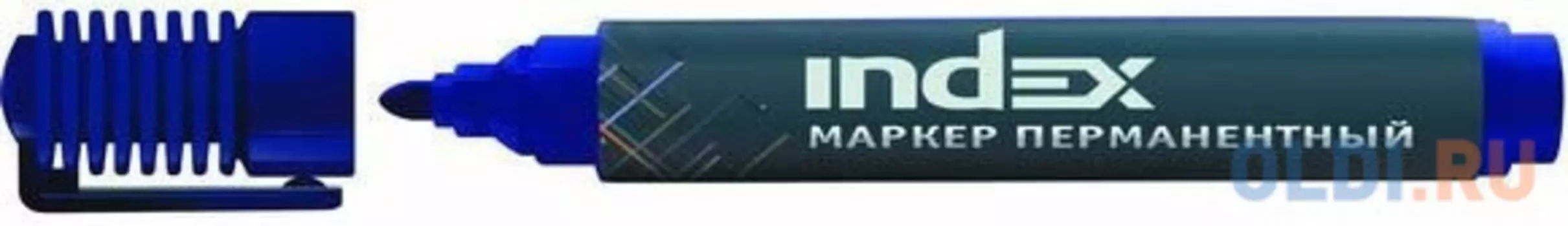 Маркер перманентный Index IMP555/BU 4 мм синий