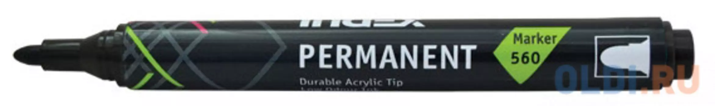 Маркер перманентный Index IMP560/BK 4 мм черный