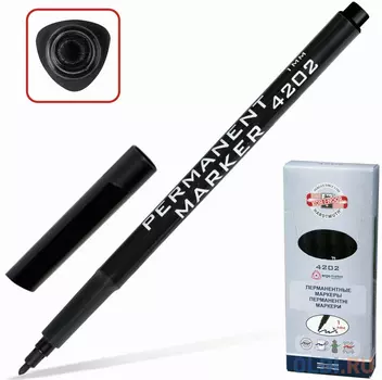 Маркер перманентный Koh-i-Noor 7742023801KSRU 1 мм черный