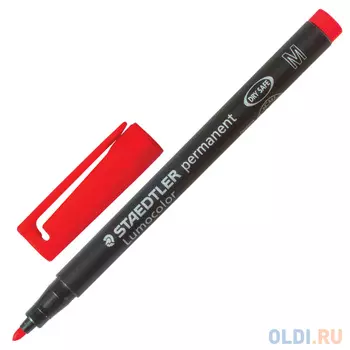 Маркер Staedtler Lumocolor 1 мм красный 150987