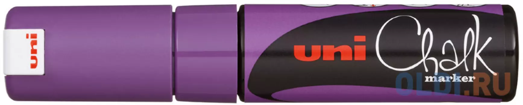 Маркер стираемый для окон, стекла и досок UNI "Chalk", на меловой основе, 8 мм, фиолетовый, PWE-8K VIOLET
