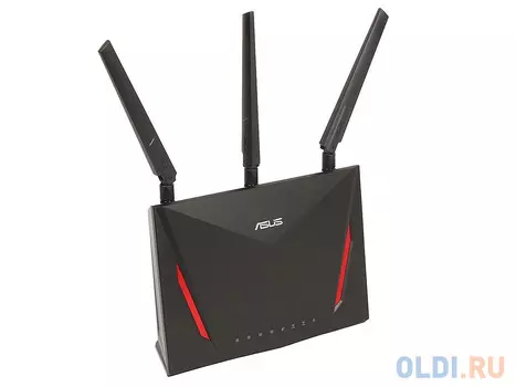 Маршрутизатор ASUS RT-AC86U Двухдиапазонный маршрутизатор AC2900 Gigabit Router 802.11ac, 2167Mbps (5GHz) 802.11n, 750 Mbps (2.4GHz) USB2.0 + USB 3.0