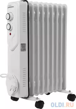 Масляный радиатор CENTEK CT-6206, 2000Вт, 9 секций, 3 режима, белый