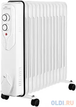 Масляный радиатор CENTEK CT-6208, 2500Вт, 13 секций, 3 режима, белый