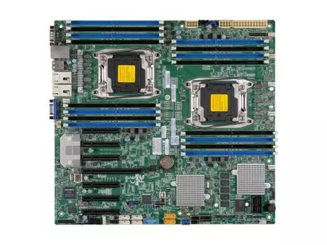 Мат плата Supermicro MBD-X10DRH-I-O 2 х Socket 2011-3 C612 16хDDR3 1xPCI-E 16x — 10xSATAIII