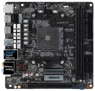 Материнская плата ASRock A320M-ITX