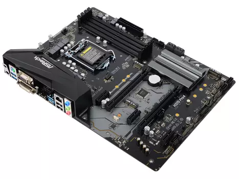 Материнская плата ASRock H370 PRO4 (S1151, iH370, 4*DDR4, 2*PCI-E16x, 3*PCI-E1x, D-Sub, DVI, HDMI, SATA III+RAID, M.2, GB Lan, USB3.0, ATX, Retail)