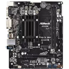 Материнская плата ASRock J4105M с процессором Intel 2xDDR4 1xPCI-E 16x 2xPCI-E 1x 2 mATX Retail