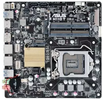 Материнская плата ASUS H110T/CSM Socket 1151, H110, 2xDDR4, mini-ITX, Retail