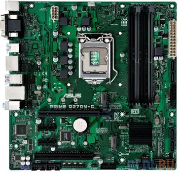 Материнская плата ASUS PRIME Q270M-C Socket 1151 Q270 4xDDR4 1xPCI-E 16x 1xPCI 2xPCI-E 1x 6 mATX Retail