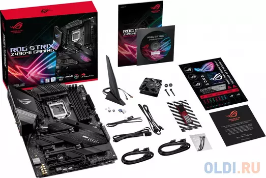 Материнская плата ASUS ROG STRIX Z490-E GAMING Socket 1200 Z490 4xDDR4 2xPCI-E 16x 3xPCI-E 1x 1xPCI-E 4x 6 ATX Retail