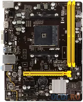 Материнская плата BIOSTAR A320MH Socket AM4 AMD A320 2xDDR4 1xPCI-E 16x 2xPCI-E 1x 4 mATX