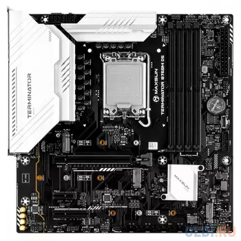 Материнская плата Maxsun MS-Terminator B760M D5 B760, LGA1700, 4*DDR5, 1*PCIEx16, 1*PCIEx4, 3*M.2, 1*TypeC, 4*USB3.2Gen1, 8*USB2.0, 4*SATA3.0, 2.5G, D